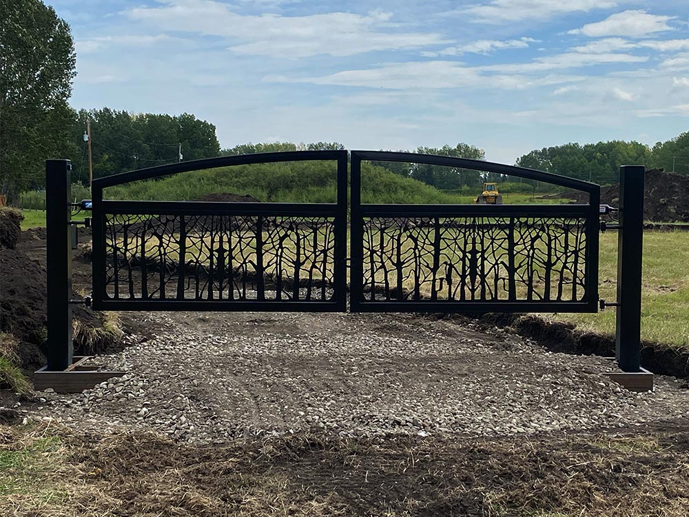 Automatic gate process installation